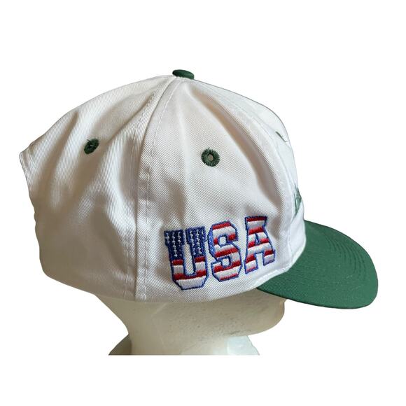 Atlanta 1996 Olympics Green/White Hat Adjustable Snapback Baseball Cap Vintage - Picture 3 of 8